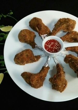 A picture of Crumbed Mutton Chops😋.