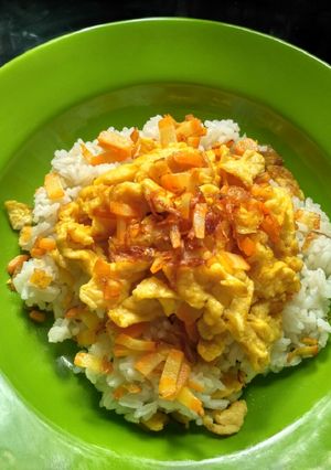 Foto resep Nasi telor orak arik wortel