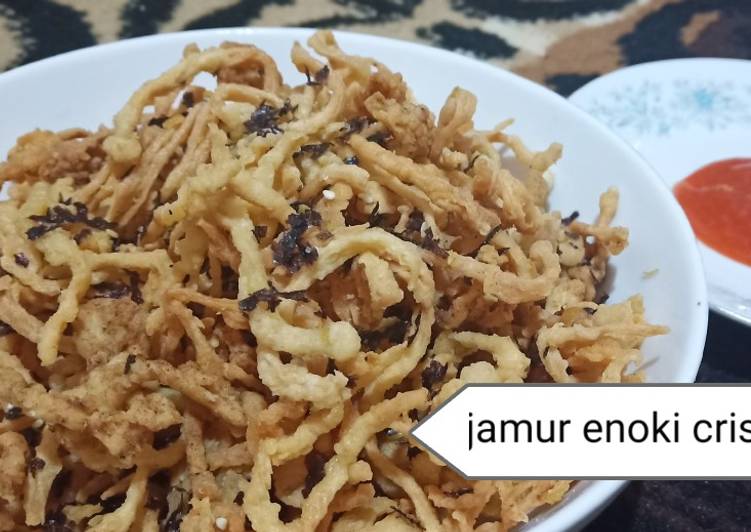 Resep Jamur crispy enoki bonori, Enak