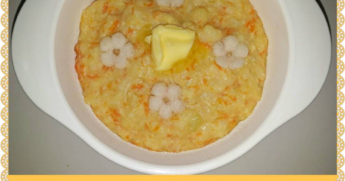  Resep  Bubur  Tim  Ayam Keju mpasi 8 bulan  oleh dellys 