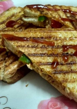 A picture of Paneer sandwich.