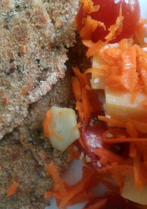 Una foto de Milanesas de berenjena