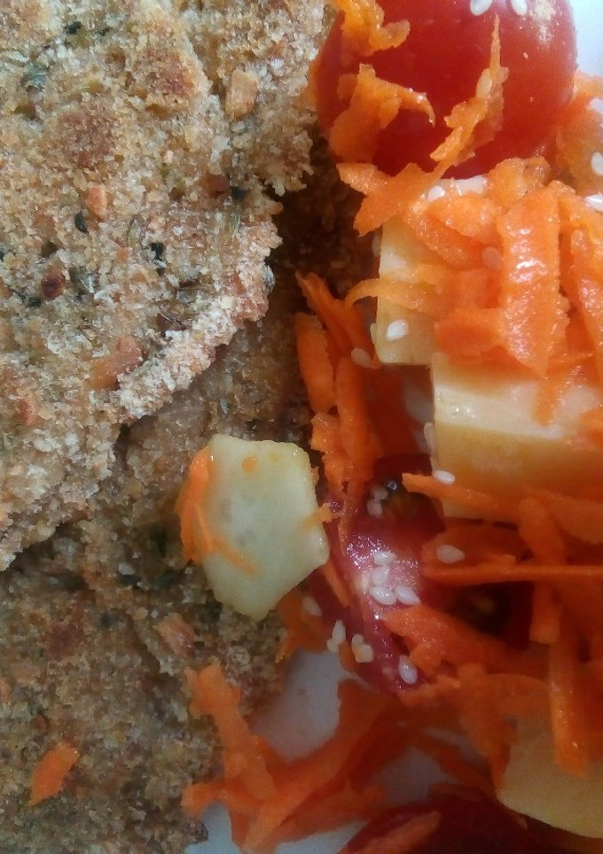 Una foto de Milanesas de berenjena