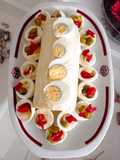 Pionono relleno con crema de yemas