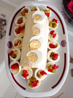 Una foto de Pionono relleno con crema de yemas