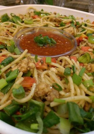 A picture of Fajita noodles.