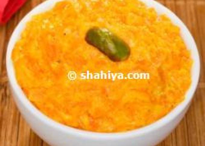 Recipe of Delicious Indian Carrot Pudding : Gajar Halva