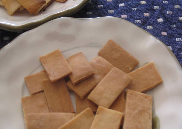 Non-Oil Ginger Rice Crackers made with Rice Flour