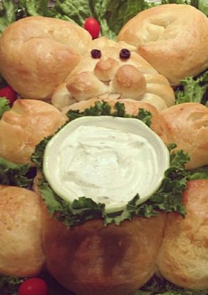 A picture of Easter Bunny Bread Bowl.