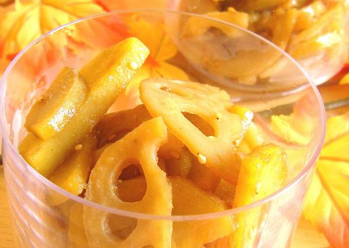 Sweet Potatoes and Lotus Root Sauté