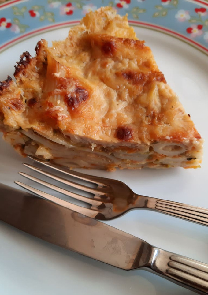Glutén-, tej- és tojásmentes rakott cukkini recept fotója