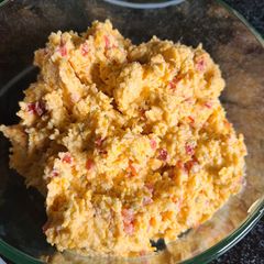 A picture of Pimento cheese spread.