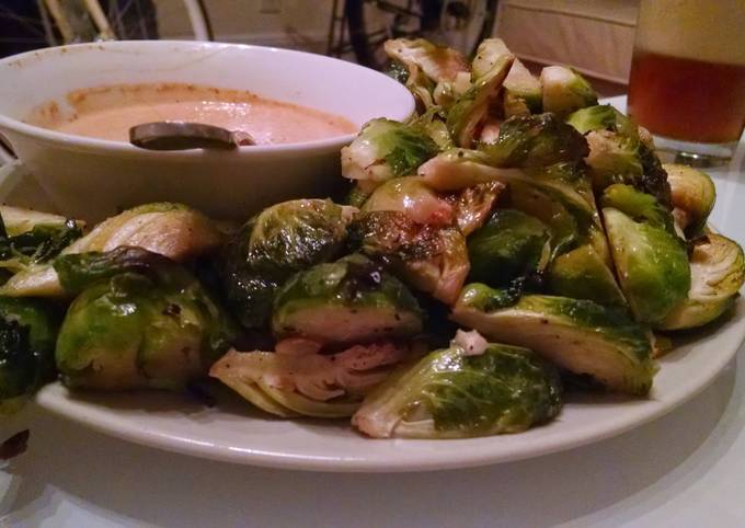 Recipe of Super Quick Homemade Roasted Brussel Sprouts with Dressing