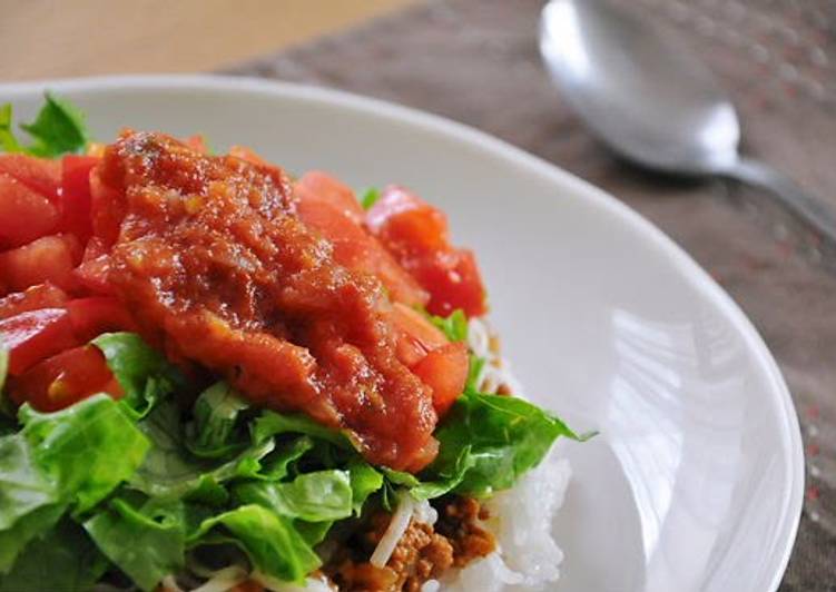 Simple Way to Make Tasty My Masterpiece Taco Rice