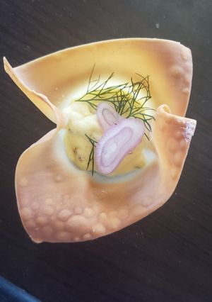 A picture of Goat cheese tartlettes.
