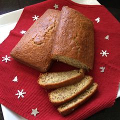 A picture of Banana Bread #Christmas Baking Contest.