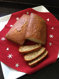 A picture of Banana Bread #Christmas Baking Contest.