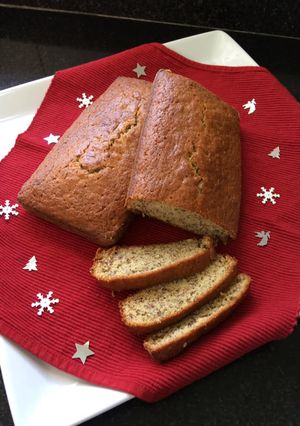 A picture of Banana Bread #Christmas Baking Contest.