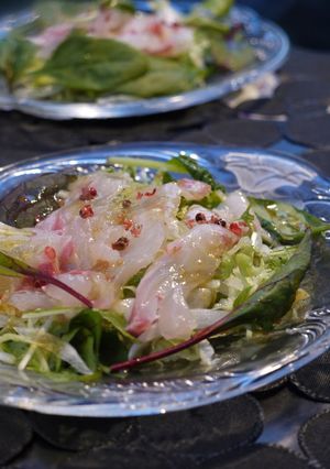 A picture of Easy and Elegant Sea Bream Carpaccio.