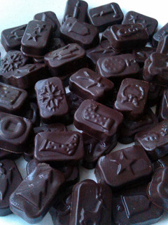 A picture of Vickys Homemade Chocolate, GF DF EF SF NF.