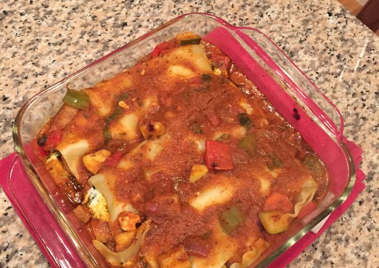 Simple Way to Prepare Super Quick Homemade Veggies And Cheese Lasagna