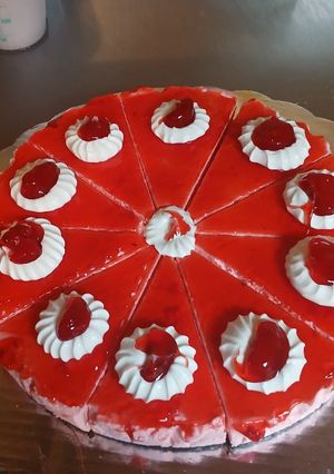 Una foto de Cheesecake de fresa