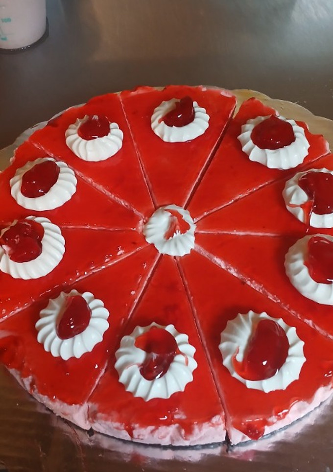 Una foto de Cheesecake de fresa