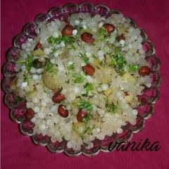 A picture of Ratalu sabudana khichdi.