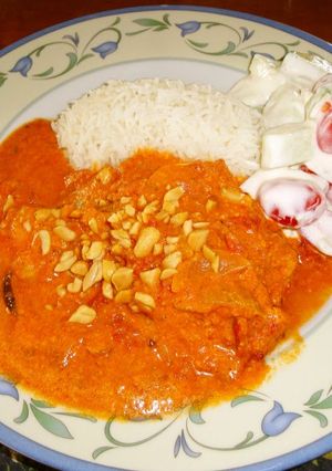 A picture of Indian-style Fish Curry With Tomatoes & Cream.