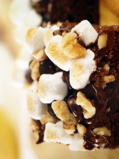 A picture of Rocky Road Brownies.