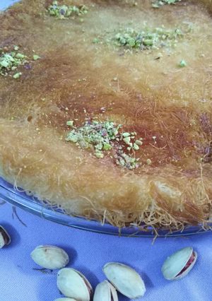 صورة لوصفة كنافة بالقشطة