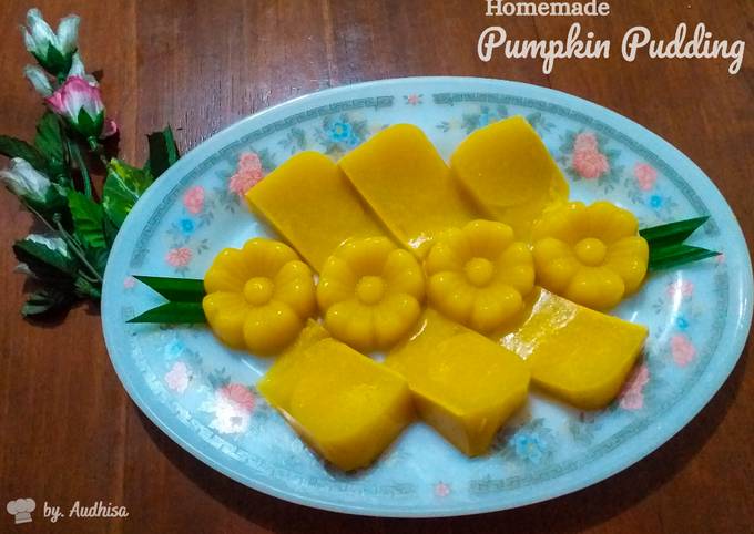 Easiest Way to Cook Perfect 1. Homemade Pumpkin Pudding // Puding Labu