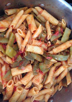 A picture of Italian Flat String Beans (Green Beans).