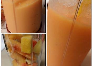 Easy Make Recipe Alees Peachy Smoothie Fix Savory Delicious
