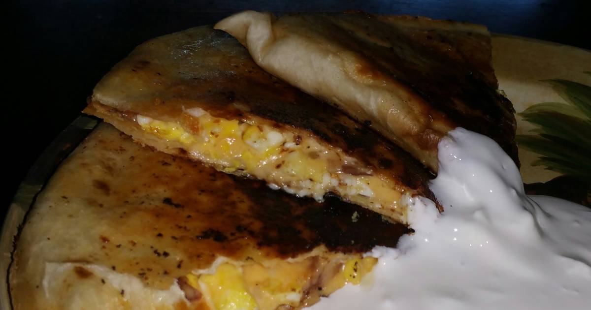 Cast Iron Breakfast Quesadillas for Two Recipe by vadle.eldav Cookpad
