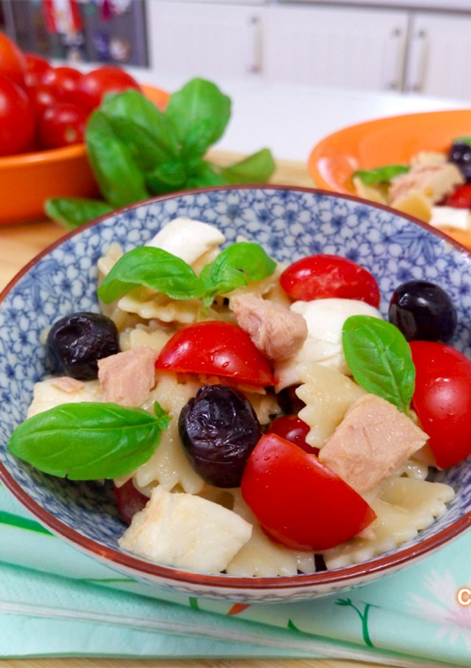 Una foto de Ensalada de pasta - Receta Italiana