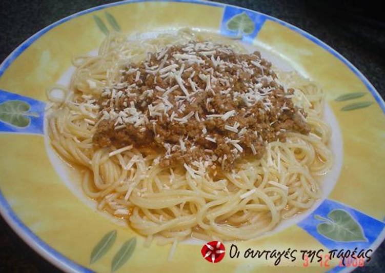 How to Prepare Quick Spaghetti with ground meat