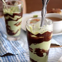 Avocado and Chocolate-Banana Smoothie from Bali A picture of Avocado and Chocolate-Banana Smoothie from Bali.