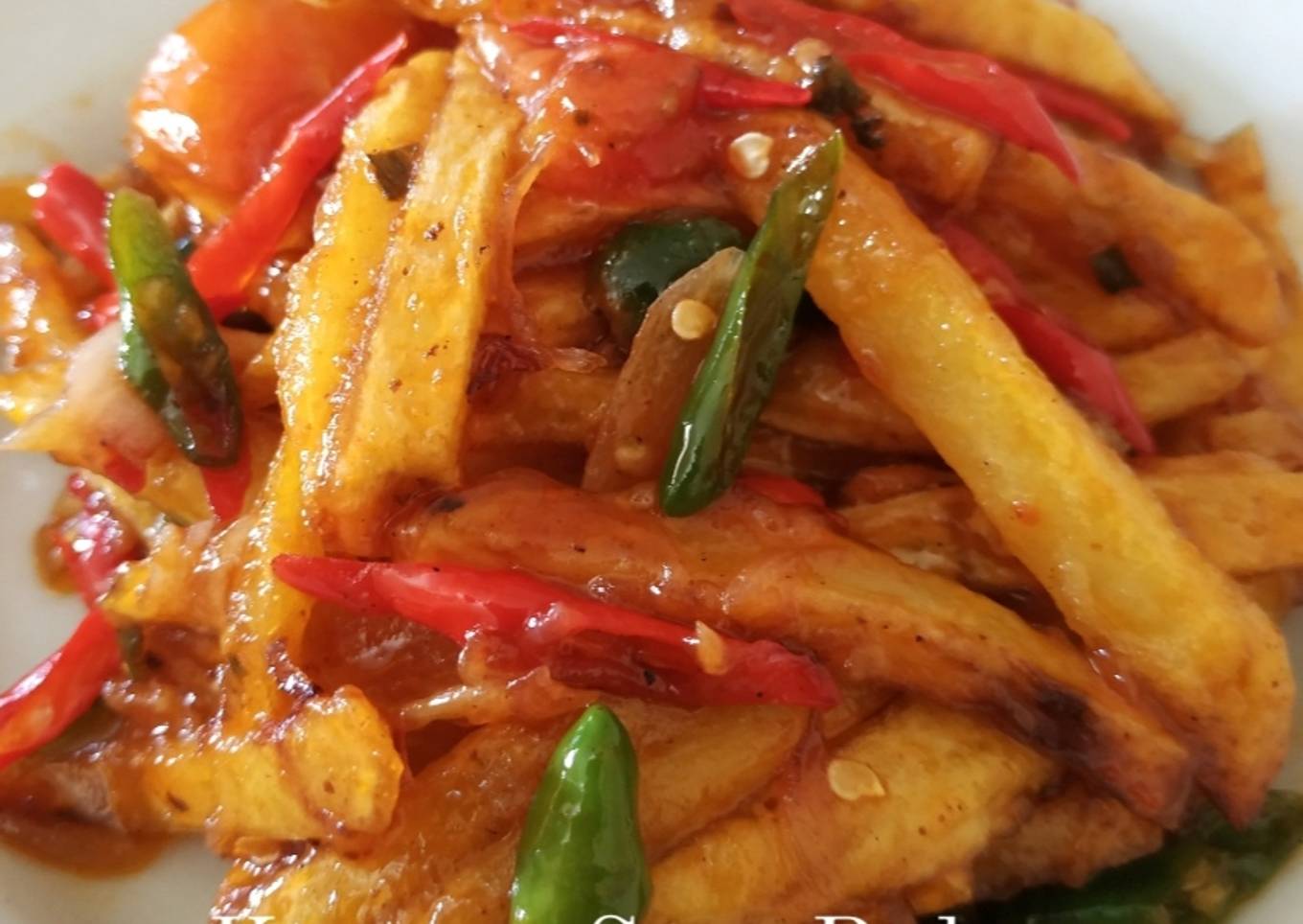 Kentang Saus Pedas