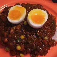 A picture of Tomato Keema Curry Using Store-bought Curry Roux.