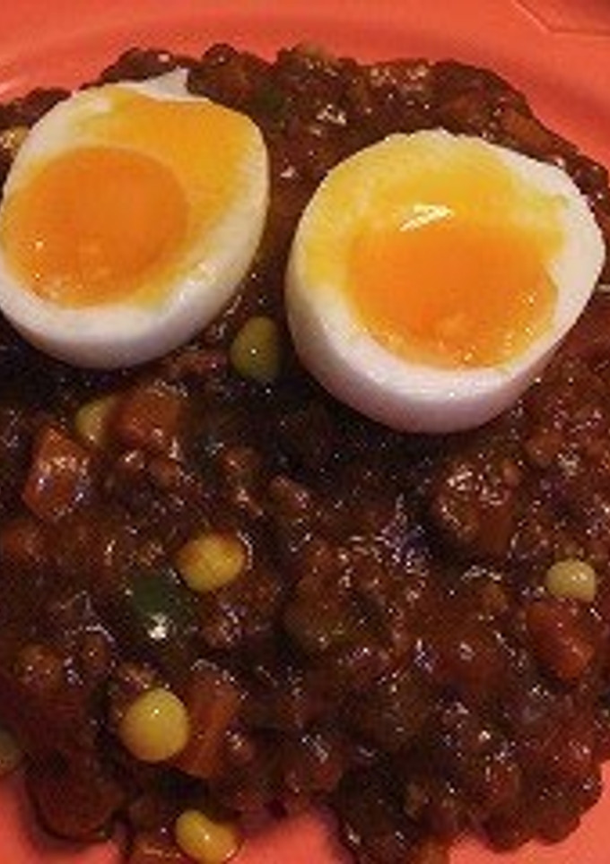 A picture of Tomato Keema Curry Using Store-bought Curry Roux.