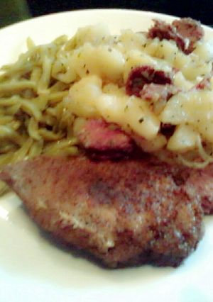 A picture of Smothered potatoes.