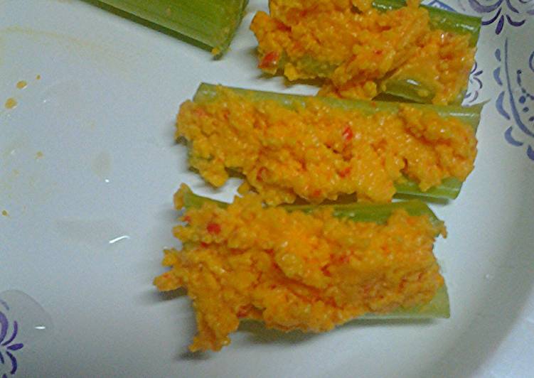 Celery and pimento cheese