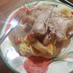 A picture of Real simple chicken dinner.
