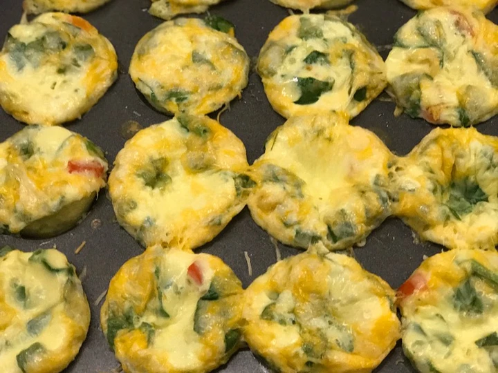 Recipe Spinach, Tomato, and Cheese Omelette Muffins the Delicious Appealing
