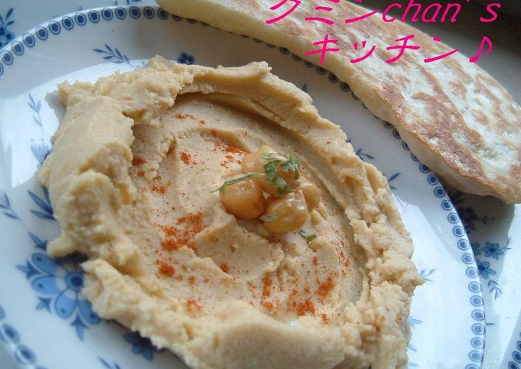 Recipe of Super Quick Homemade Turkish Hummus - Chickpea Dip