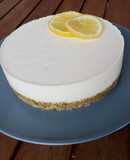 Tarta de pistachos y crema de limón