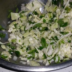 A picture of Mexican slaw.