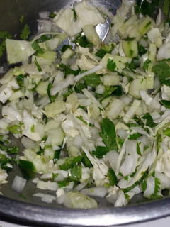 A picture of Mexican slaw.