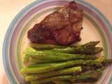 Broiled Lamb Chops With Asparagus